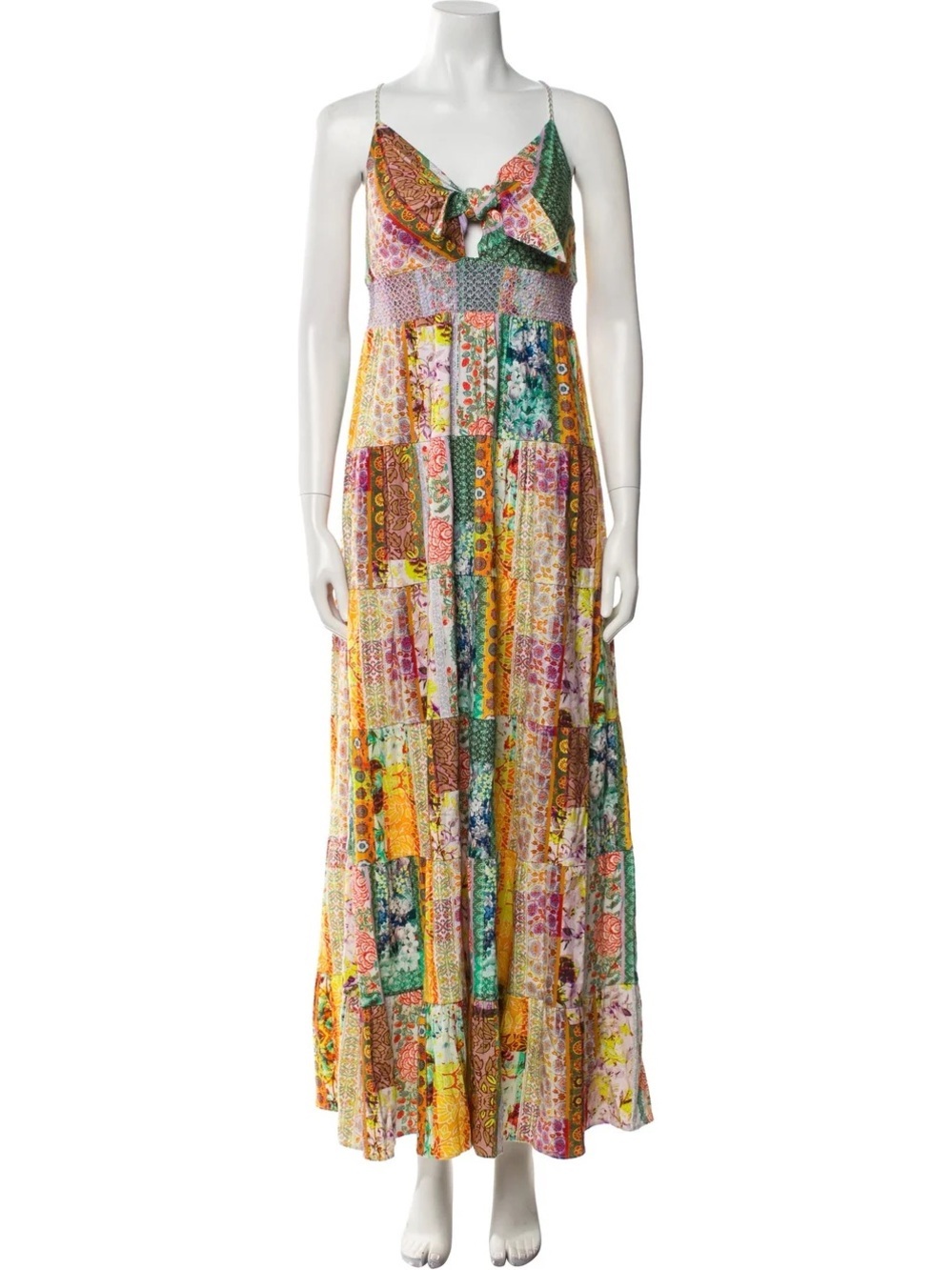 Alice + Olivia Revolve Bestseller Current Season Patchwork Maxi Dress NWT 6 - Picture 5 of 7